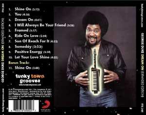 Back Cover Album George Duke - Dream On  | funkytowngrooves usa records | FTG-260 | US