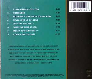 Back Cover Album The Main Ingredient - I Just Wanna Love You