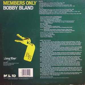 Back Cover Album Bobby Bland - Members Only