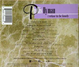 Back Cover Album Phyllis Hyman - I Refuse To Be Lonely