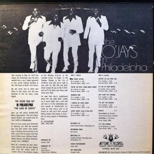 Back Cover Album The O'jays - The O'Jays In Philadelphia 1970