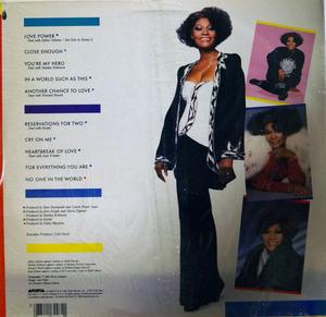Back Cover Album Dionne Warwick - Reservations For Two