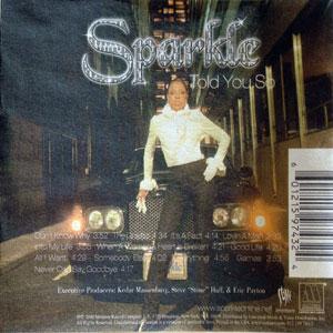 Back Cover Album Sparkle - Told You So