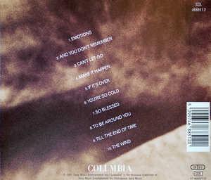 Back Cover Album Mariah Carey - Emotions