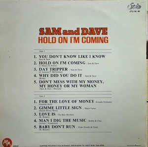Back Cover Album Sam & Dave - Hold On I'm Coming