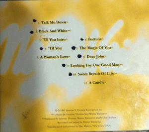 Back Cover Album Vaneese Thomas - Many Voices