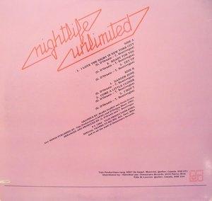 Back Cover Album Nightlife Unlimited - I Love The Night In New York City