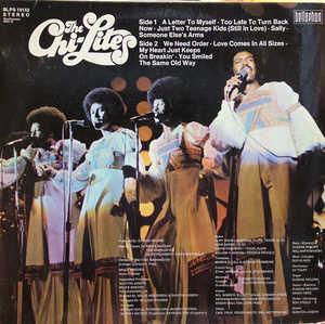 Back Cover Album The Chi-lites - A Letter To Myself