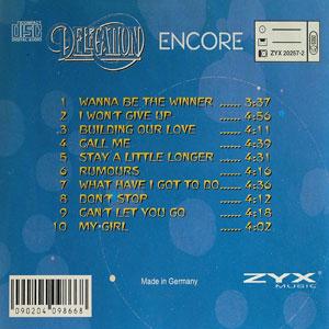 Back Cover Album Delegation - Encore