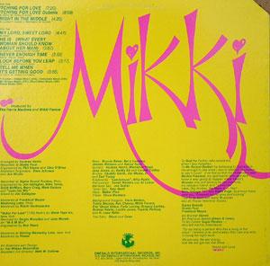 Back Cover Album Mikki - Mikki
