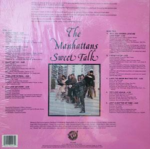 Back Cover Album The Manhattans - Sweet Talk
