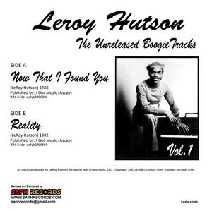 Back Cover Album Leroy Hutson - The Unreleased Boogie Tracks Vol1