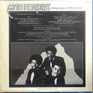 Back Cover Album The Main Ingredient - Rolling Down A Mountainside