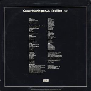 Back Cover Album Grover Washington Jr - Soul Box