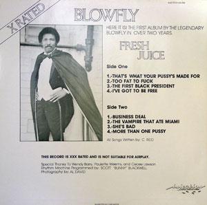 Back Cover Album Blowfly - Fresh Juice