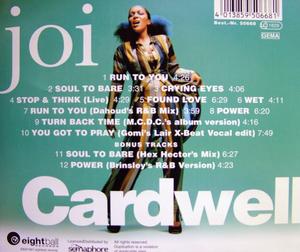 Back Cover Album Joi Cardwell - Joi Cardwell