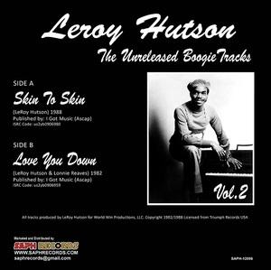 Back Cover Album Leroy Hutson - The Unreleased Boogie Tracks Vol2