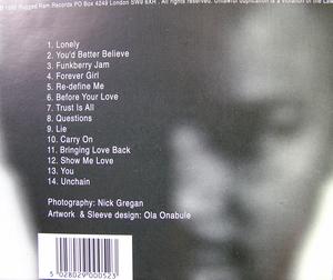 Back Cover Album Ola Onabule - More Soul than Sense