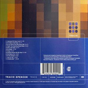 Back Cover Album Tracie Spencer - Tracie