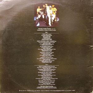 Back Cover Album The Isley Brothers - 3+3