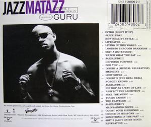 Back Cover Album Guru's Jazzmatazz - Streetsoul