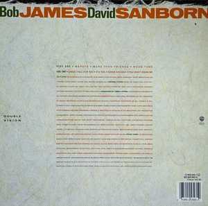 Back Cover Album Bob James - Double Vision With David Sanborn