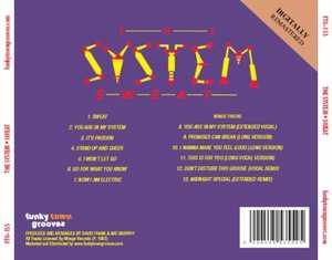 Back Cover Album The System - Sweat  | ftg records | FTG 155 | UK