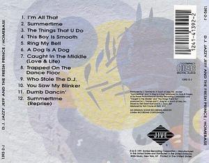 Back Cover Album D.j. Jazzy Jeff & The Fresh Prince - Homebase
