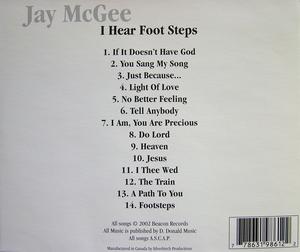 Back Cover Album Jay Mcgee - I Hear Foot Steps