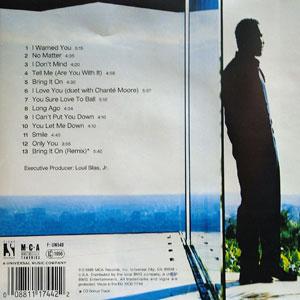 Back Cover Album Keith Washington - KW