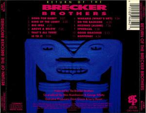 Back Cover Album The Brecker Brothers - Return Of The Brecker Brothers