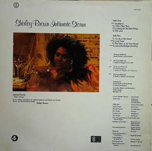Back Cover Album Shirley Brown - Intimate Storm