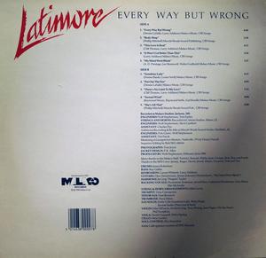 Back Cover Album Latimore - Every Way But Wrong