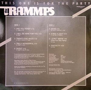 Back Cover Album The Trammps - This One Is For The Party