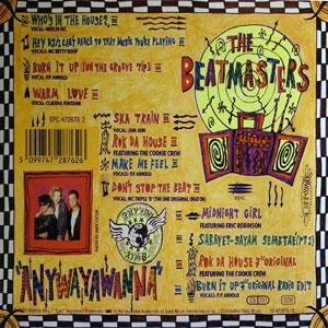Back Cover Album The Beatmasters - Anywayawanna