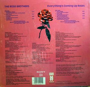 Back Cover Album The Rose Brothers - Everthing's Coming Up Roses
