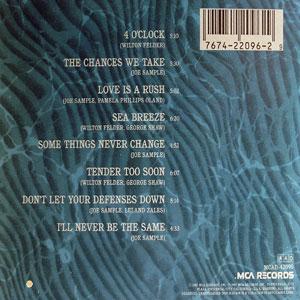 Back Cover Album Wilton Felder - Love Is A Rush