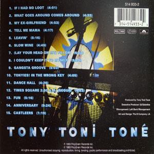 Back Cover Album Tony! Toni! Tone! - Sons Of Soul