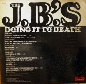 Back Cover Album The J. B.'s - Doing It To Death