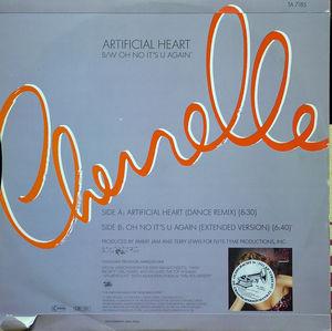 Back Cover Single Cherrelle - Artificial Heart