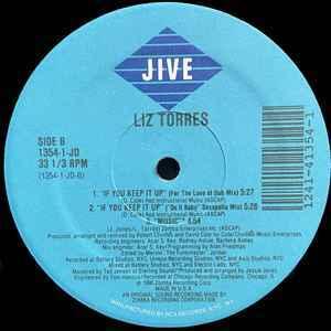 Back Cover Single Liz Torres - If U Keep It Up