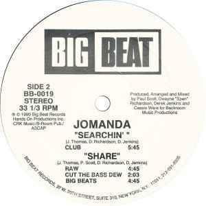 Back Cover Single Jomanda - Share (Club Mix)