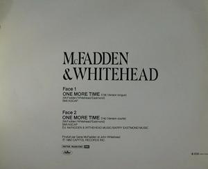 Back Cover Single Mcfadden And Whitehead - One More Time (Version Longue)