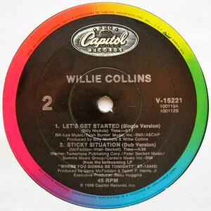 Back Cover Single Willie Collins - Let's Get Started