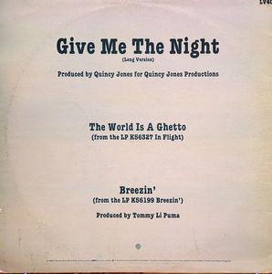 Back Cover Single George Benson - Give Me The Night