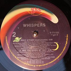 Back Cover Single The Whispers - Rock Steady