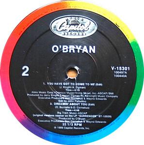 Back Cover Single O' Bryan - You Have Got To Come To Me