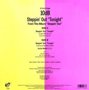 Back Cover Single 10db - Steppin' Out Tonight