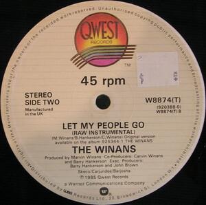 Back Cover Single The Winans - Let My People Go (Extended Mix)