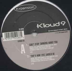 Back Cover Single Kloud 9 - Can't Stop Thinking About You